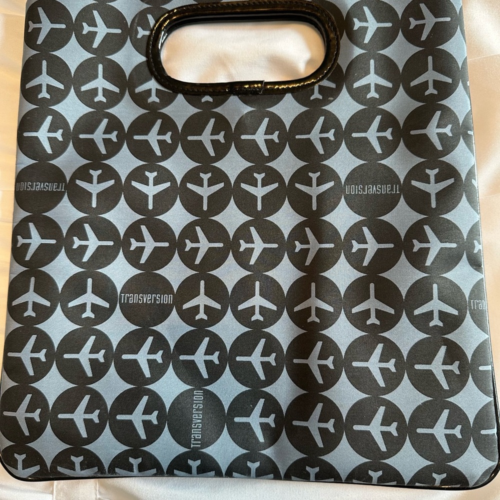 Transversion Airplane Print Tote Bag good condition